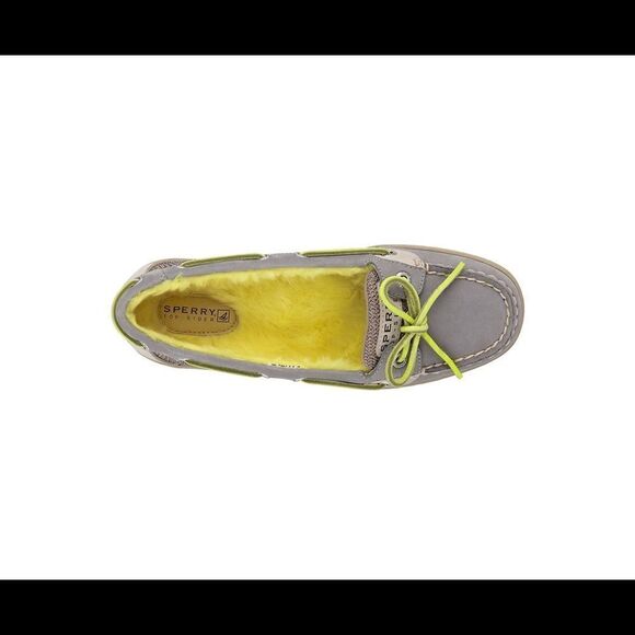 Women's Angelfish Fur Lined Boat Shoe 5M Gray - Picture 8 of 9